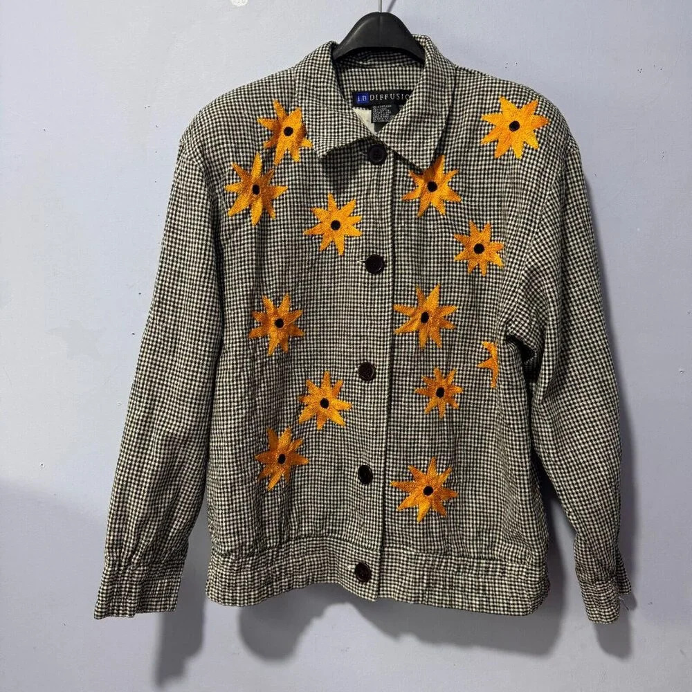 IB Fussion size‎  8 Linen sunflower light weight jacket